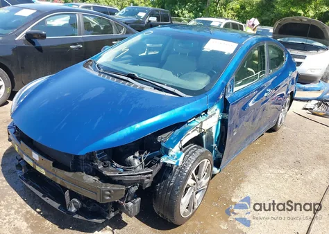 2014 Hyundai Elantra Limited from USA, damaged, VIN KMHDH4AE1EU057864